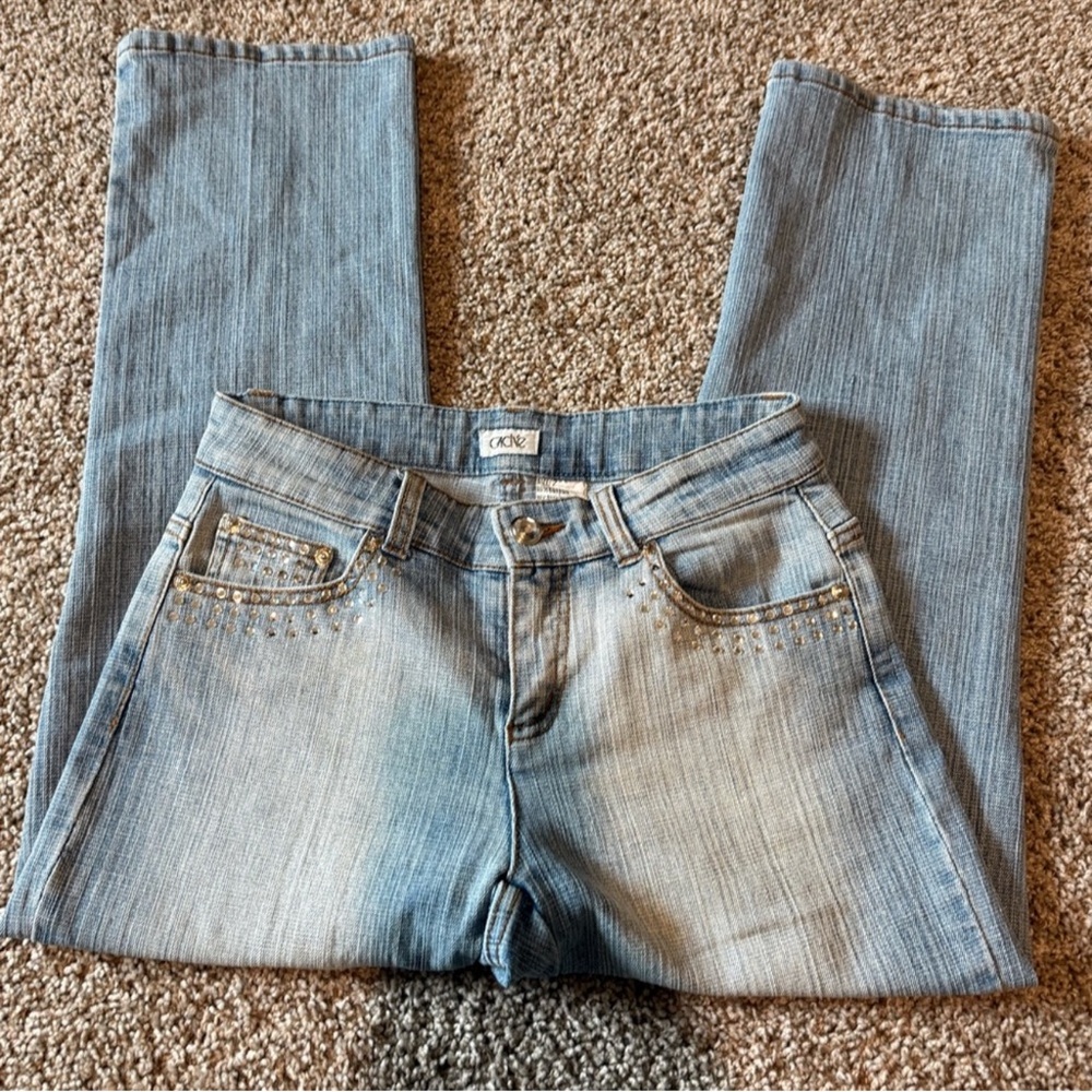 Vintage Cache Light washed Jeans with Rhinestone Detail